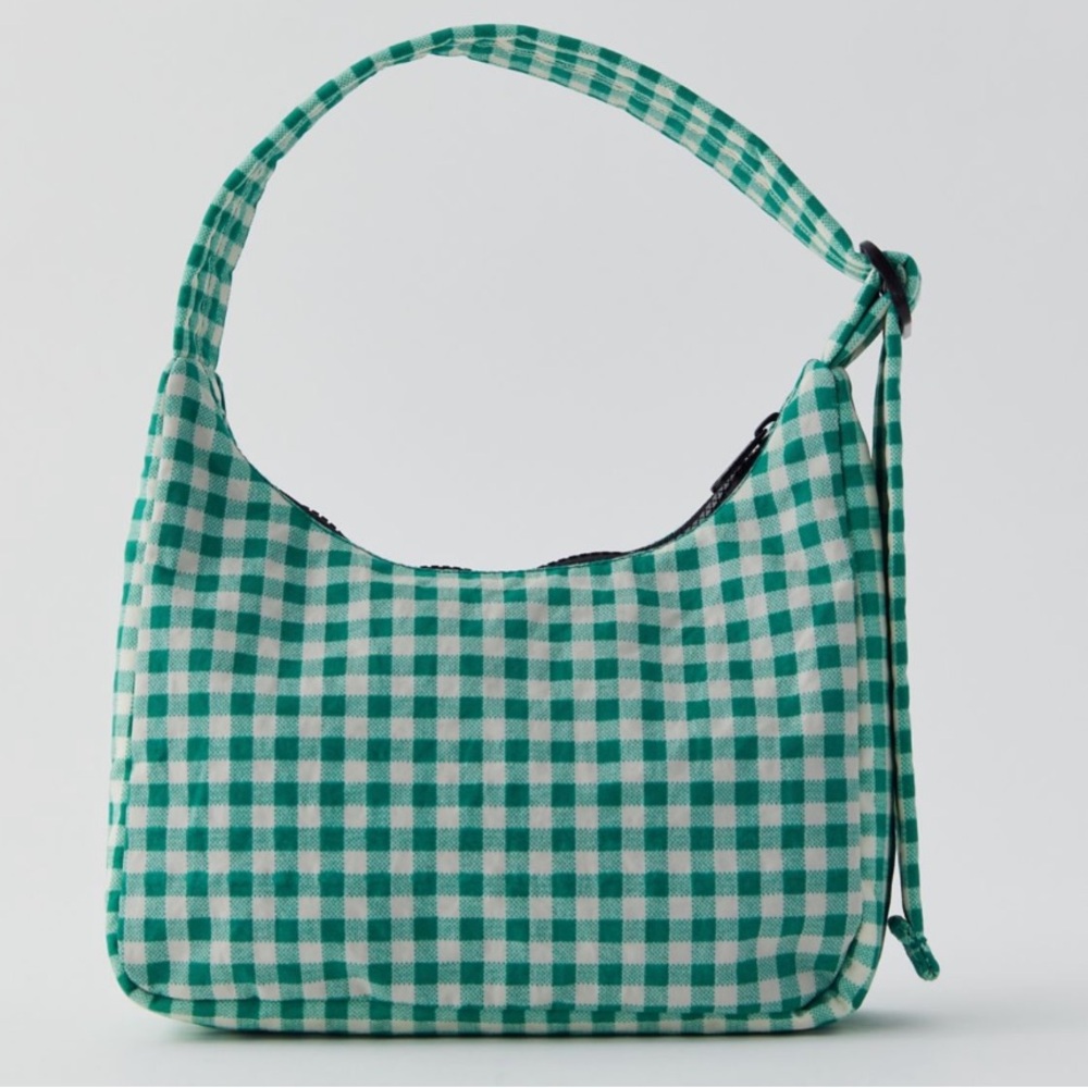 BAGGU Green & White Multi Mini Tote Bag NWT LAST ONE - Picture 3 of 4